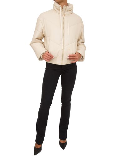 Женская куртка LIU JO IMBOTTITO WINTER COATED CORTO AVORIO