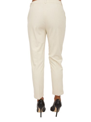 Женские повседневные брюки LIU JO PANT. VELLUTO A COSTE PANNA