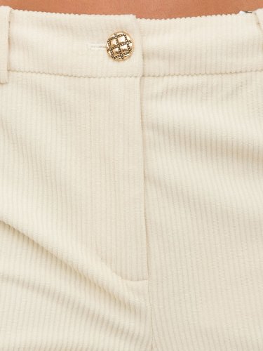 Женские повседневные брюки LIU JO PANT. VELLUTO A COSTE PANNA