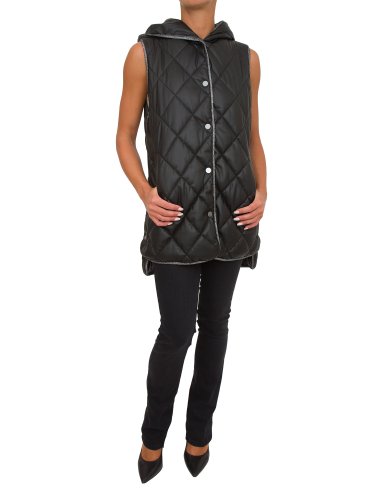Жіночий жилет LIU JO GILET IMBOTT. OVATT CORTO NERO