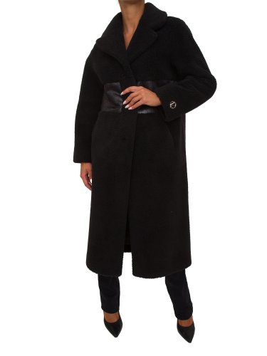 Жіноче пальто LIU JO GIACCONE SINTETICO REVERSIBILE NERO