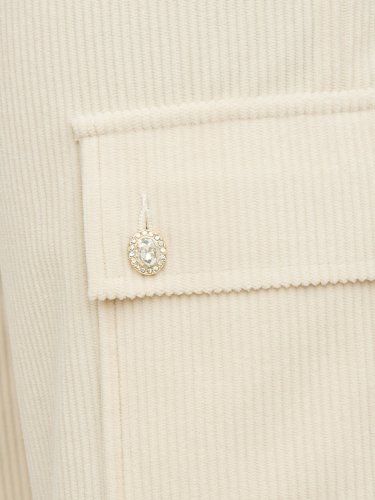 Женские повседневные брюки LIU JO PANT. VELLUTO A COSTE PANNA