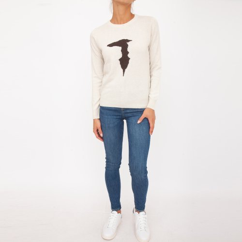 Женский свитер TRUSSARDI SWEATER AVORIO