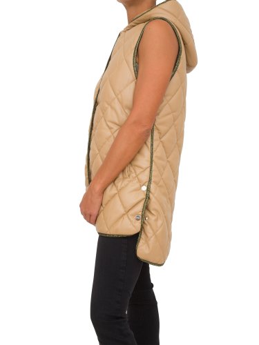 Жіночий жилет LIU JO GILET IMBOTT. OVATT CORTO BEIGE