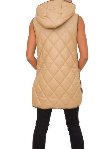 Жіночий жилет LIU JO GILET IMBOTT. OVATT CORTO BEIGE