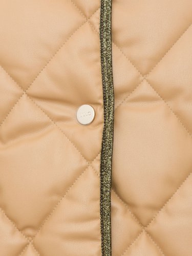 Жіночий жилет LIU JO GILET IMBOTT. OVATT CORTO BEIGE