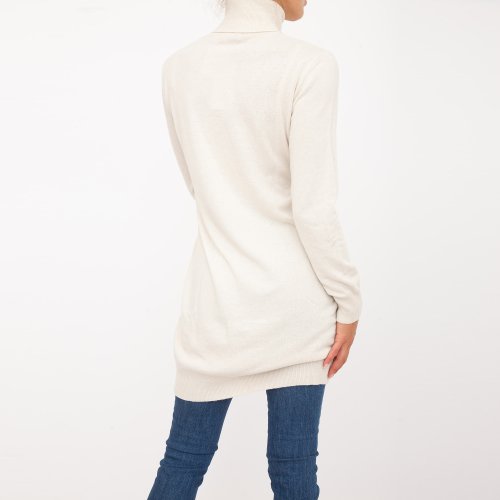 Жіноче плаття TRUSSARDI DRESS WITH LOGO AVORIO