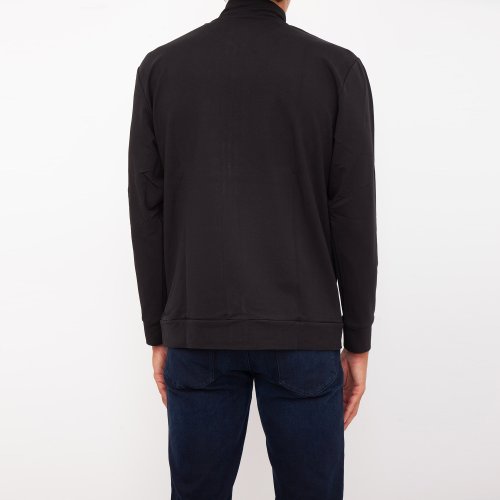 Мужская толстовка PAUL&SHARK FELPA CON ZIP IN COTONE NERO