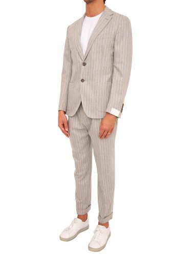 Чоловічий класичний костюм ELEVENTY SINGLE BREASTED SUIT PENCES PANTS GRIGIO