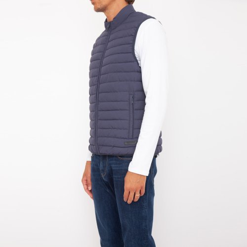 Чоловічий жилет TRUSSARDI VEST CRINKLE BLU