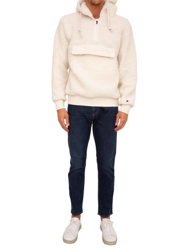 Чоловіча толстовка CHAMPION Hooded Half Zip Top BIANCO