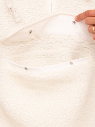Чоловіча толстовка CHAMPION Hooded Half Zip Top BIANCO