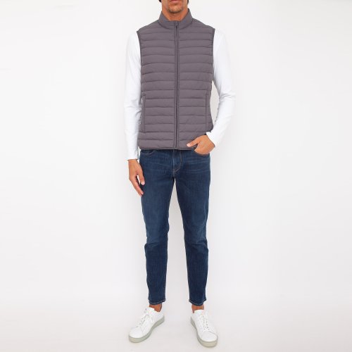 Чоловічий жилет TRUSSARDI VEST CRINKLE GRIGIO