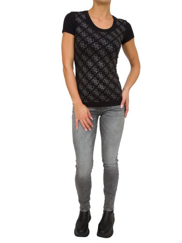 Жіноча футболка GUESS JEANS  T-SHIRT NERO