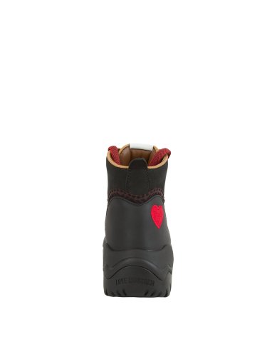Женские ботинки на шнурках LOVE MOSCHINO SNEAKER NERO