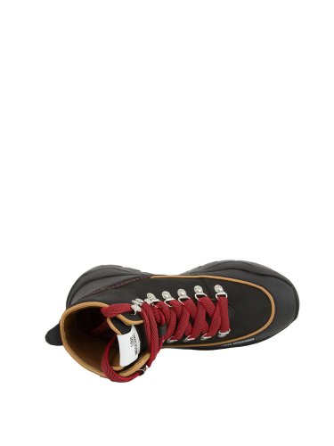 Женские ботинки на шнурках LOVE MOSCHINO SNEAKER NERO