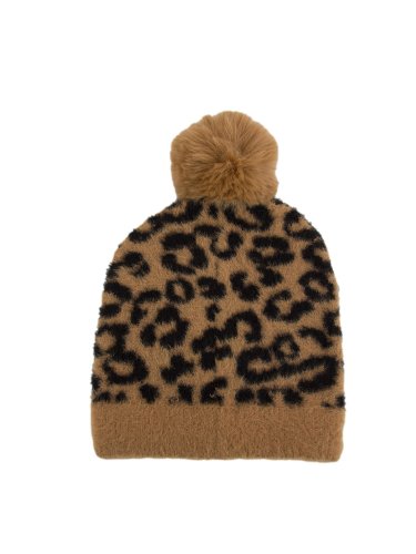 Жіноча шапка LIU JO CAPPELLO JACQ. ANIMALIER ANIMALIER
