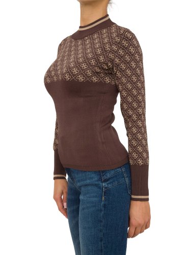 Женский свитер GUESS JEANS MAGLIA MARRONE