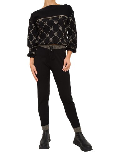 Женские повседневные брюки LIU JO PANTALONE MAGLIA NERO