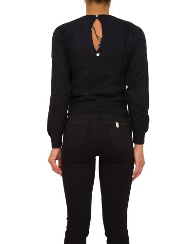 Женский свитер LIU JO MAGLIA CHIUSA M/L RICAMO NERO