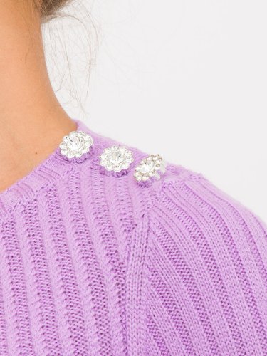 Женский свитер LIU JO MAGLIA CHIUSA M/L OPERATA LILLA
