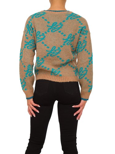 Жіночий светр LIU JO MAGLIA CHIUSA M/L BRAND LOVERS CAMMELLO