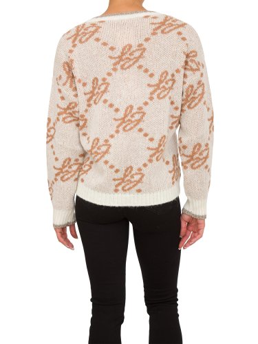 Жіночий светр LIU JO MAGLIA CHIUSA M/L BRAND LOVERS AVORIO