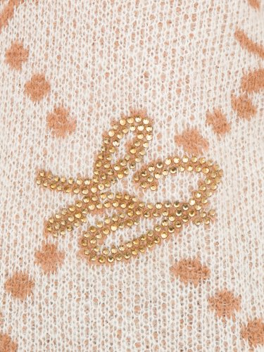 Жіночий светр LIU JO MAGLIA CHIUSA M/L BRAND LOVERS AVORIO