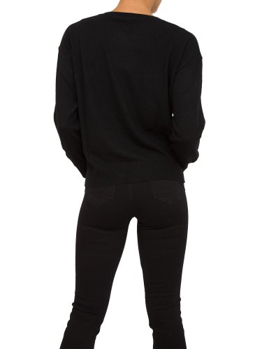 Женский свитер LIU JO ECS MAGLIA CHIUSA M/L LOGO NERO