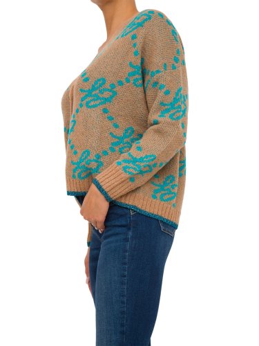 Жіночий кардиган LIU JO  MAGLIA APERTA M/L BRAND LOVERS CAMMELLO