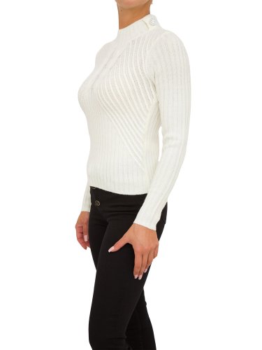 Жіночий светр LIU JO MAGLIA CHIUSA M/L DOLCEVITA BIANCO