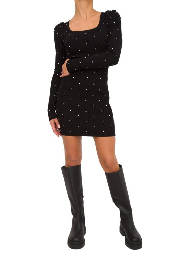 Женское платье LIU JO ECS ABITO MAGLIA M/L CASTONI NERO