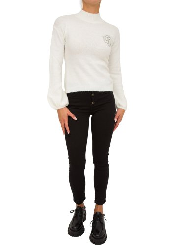 Женский свитер LIU JO MAGLIA CHIUSA M/L LUPETTO BIANCO