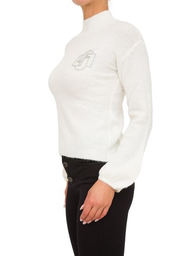 Женский свитер LIU JO MAGLIA CHIUSA M/L LUPETTO BIANCO