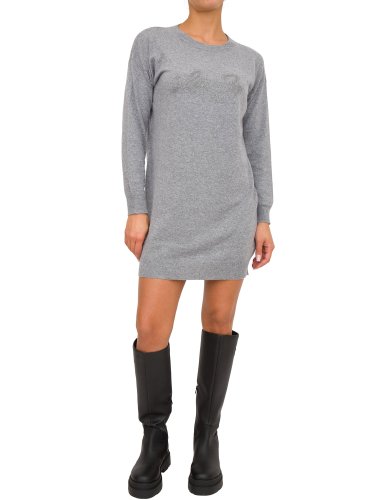 Женское платье LIU JO  ECS ABITO MAGLIA LOGO GRIGIO
