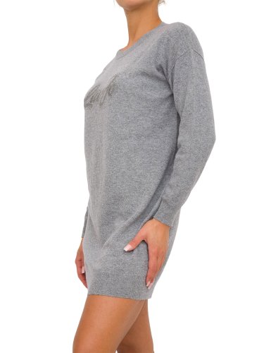 Женское платье LIU JO  ECS ABITO MAGLIA LOGO GRIGIO