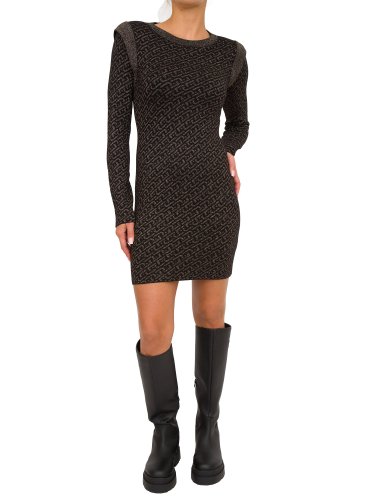 Женское платье LIU JO  ABITO MAGLIA M/L FULL LOGO NERO