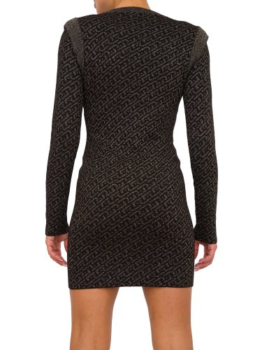 Женское платье LIU JO  ABITO MAGLIA M/L FULL LOGO NERO