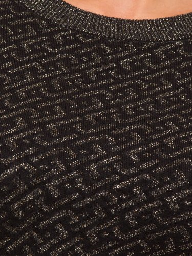Женское платье LIU JO  ABITO MAGLIA M/L FULL LOGO NERO