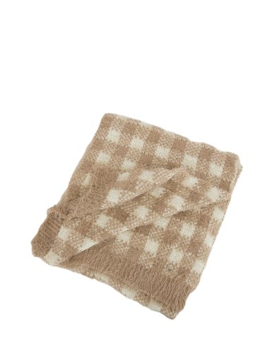 Женский шарф LIU JO SCIARPA CHECK JACQUARD BEIGE