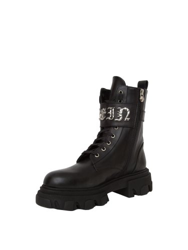 Женские сапоги и ботинки PHILIPP PLEIN  BOOTS MID FLAT NERO