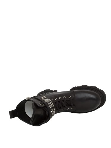 Женские сапоги и ботинки PHILIPP PLEIN  BOOTS MID FLAT NERO