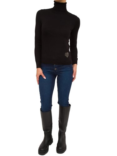 Женский свитер LIU JO ECS MAGLIA M/L DVITA COLORLOGO NERO