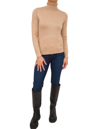 Жіночий светр LIU JO ECS MAGLIA M/L DVITA COLORLOGO BEIGE