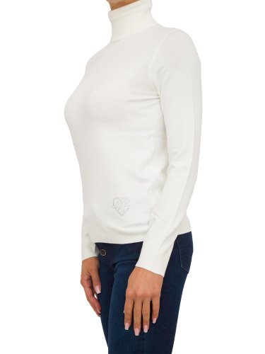 Жіночий светр LIU JO ECS MAGLIA M/L DVITA COLORLOGO BIANCO
