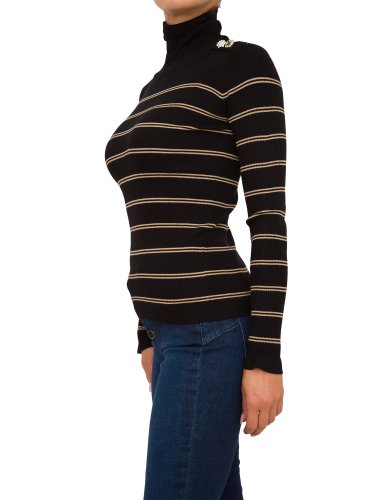 Женский свитер LIU JO ECS MAGLIA CHIUSA M/L DOLCEVIT NERO