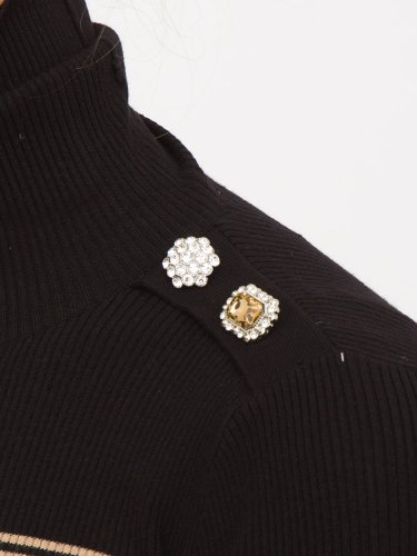Женский свитер LIU JO ECS MAGLIA CHIUSA M/L DOLCEVIT NERO