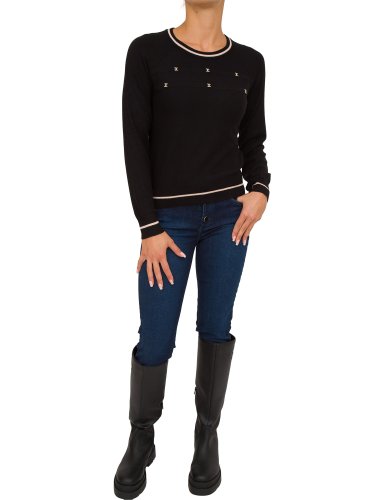 Женский свитер LIU JO ECS MAGLIA CHIUSA M/L NERO