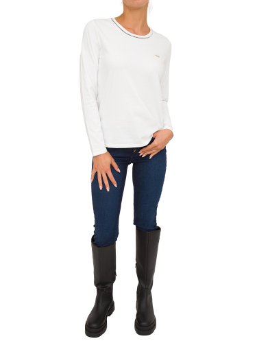 Женская футболка LIU JO ECS T-SHIRT  M/L BIANCO