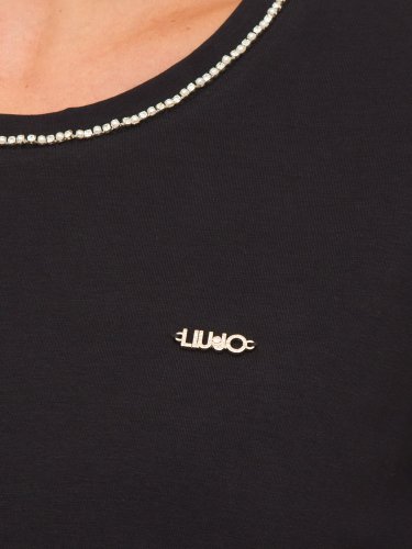 Жіноча футболка LIU JO ECS T-SHIRT  M/L NERO